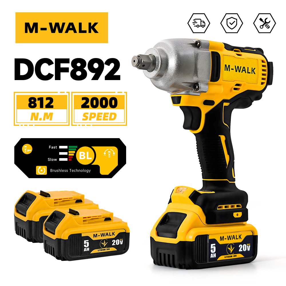 Power Tools Dewalt - Brushless Impact Wrench 812N.m High Torque