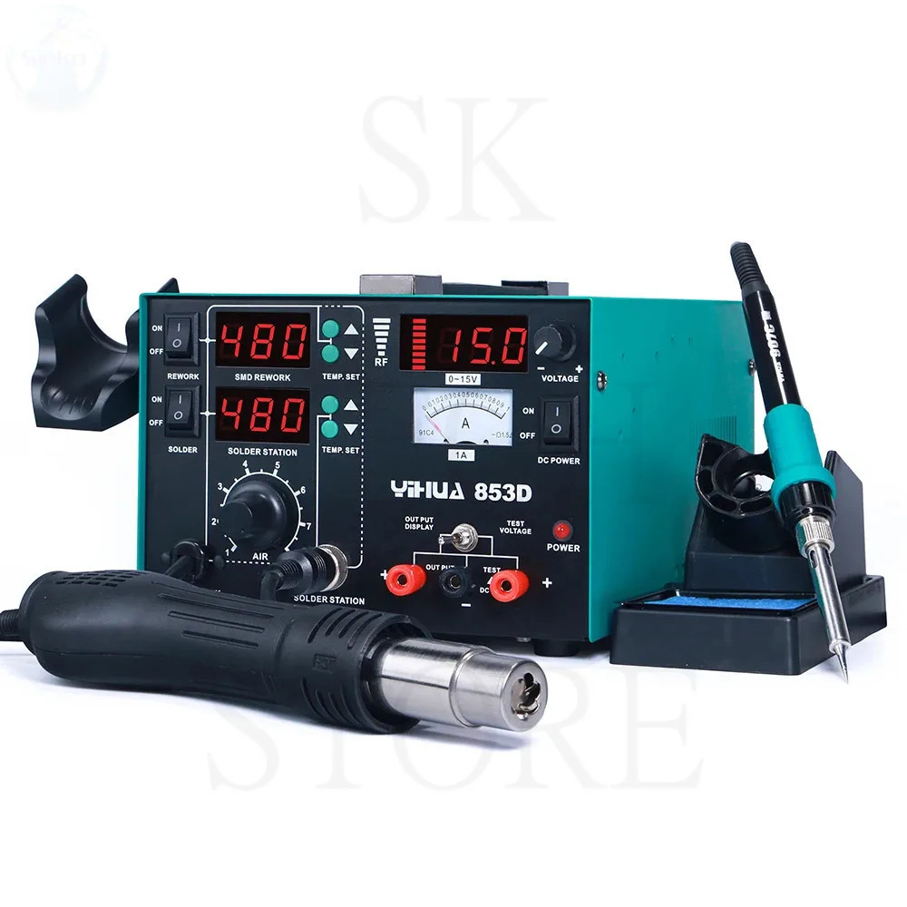 Power Tools Station - YIHUA 853D 1A 2A Soldering Iron