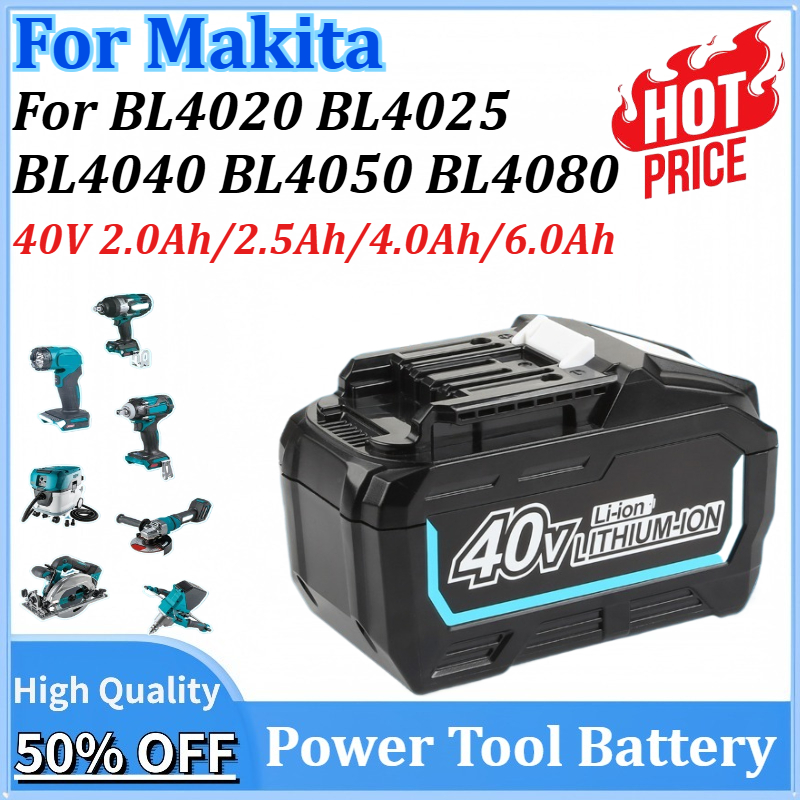 Makita Power Tools Xgt - 40V 2.0Ah 2.5Ah 4.0Ah 6.0Ah Power