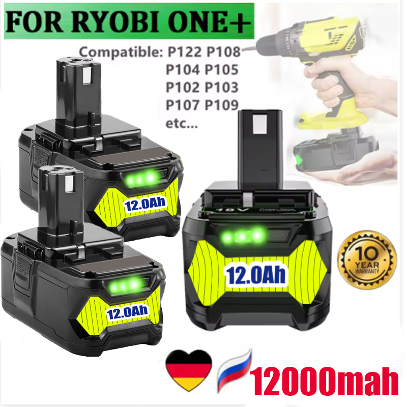 Power Tools Ryobi - For RYOBI 18V P108 Battery One+