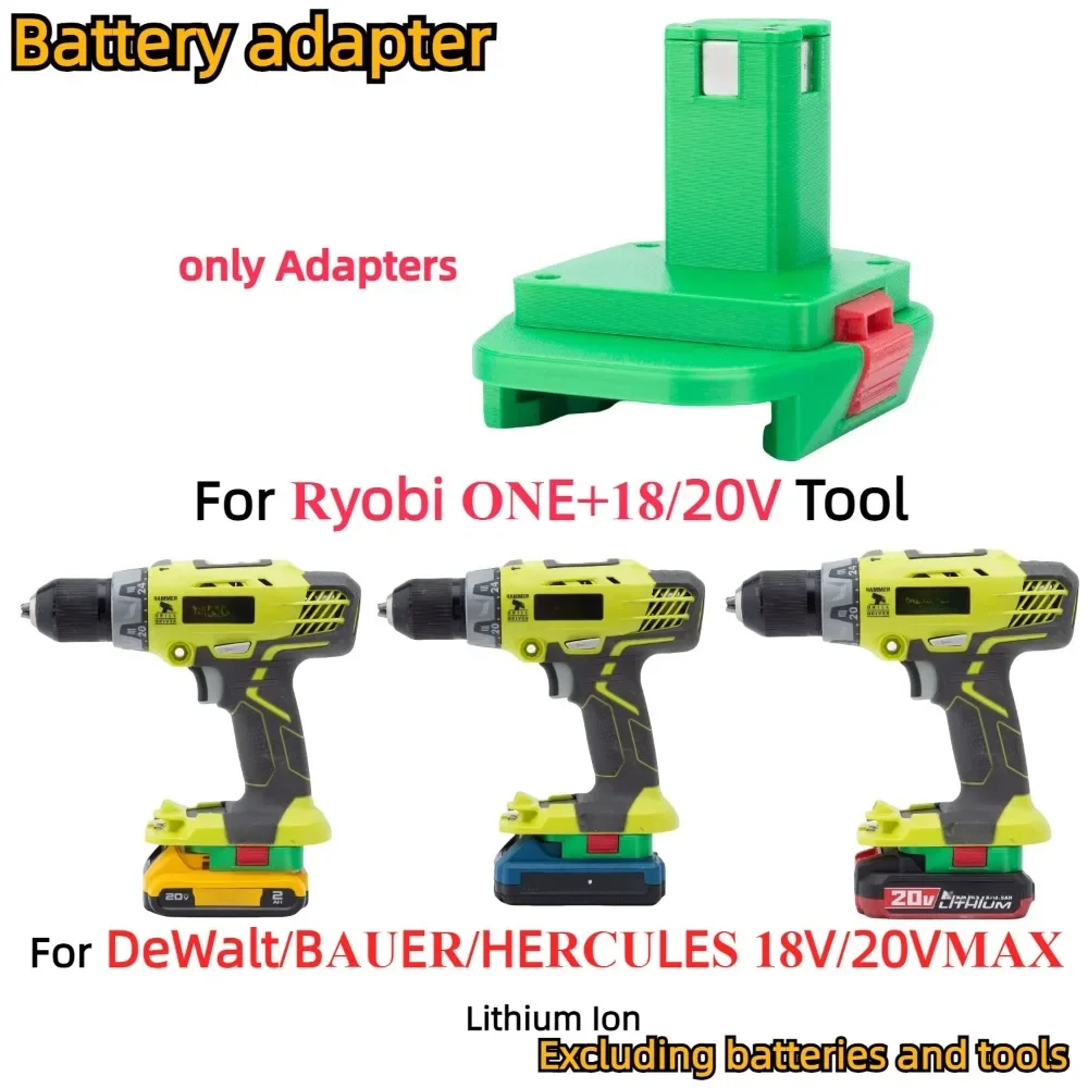 Power Tools Ryobi - Adapter/Converter for DeWalt/BAUER/HERCULES 18V/20V Li-ion Battery