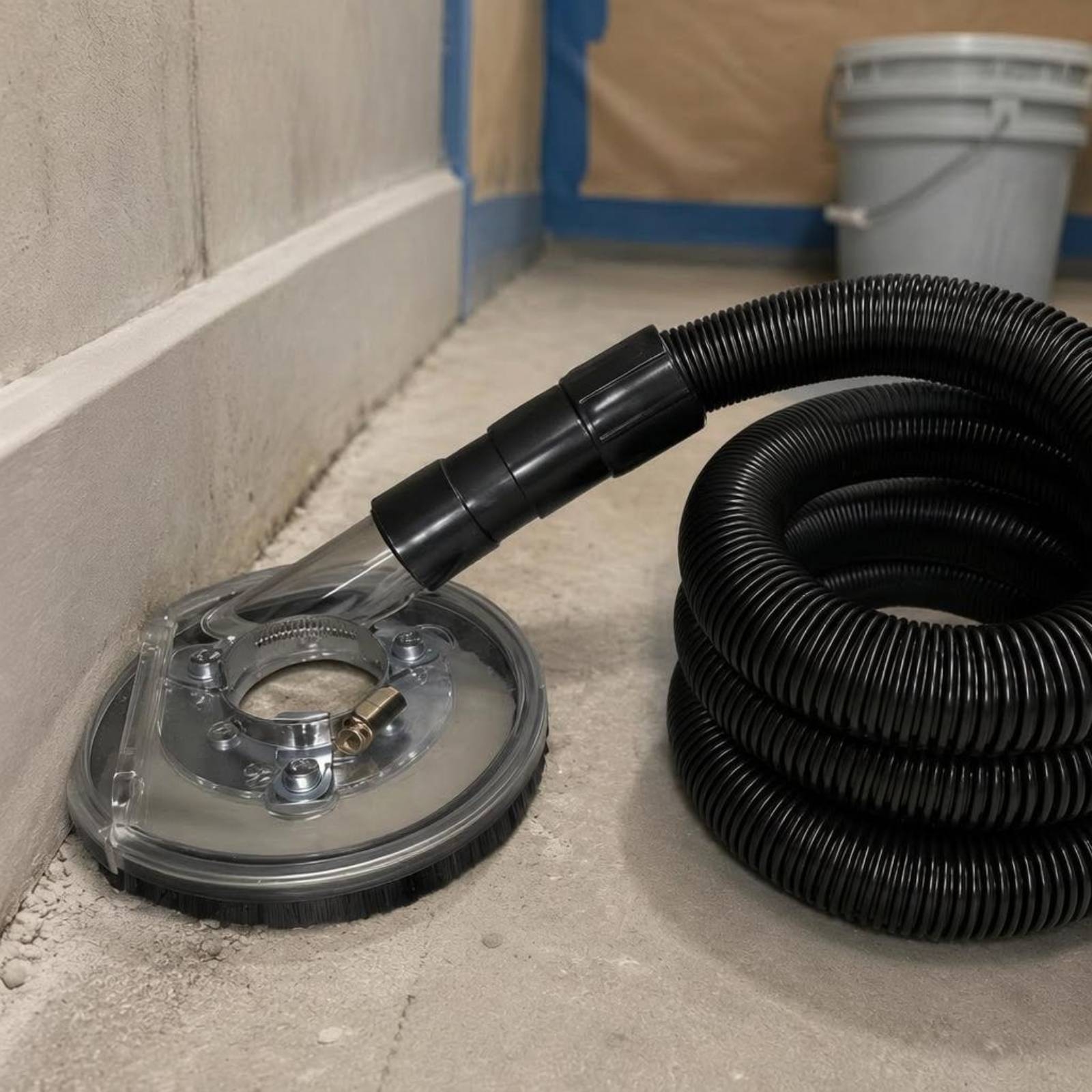 Power Tools Safety - Angle Grinder Dust Shroud Dustless Working