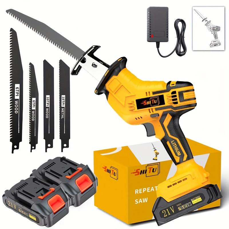Power Tools Use - Newly Upgraded Electric Reciprocating Saw, Wireless