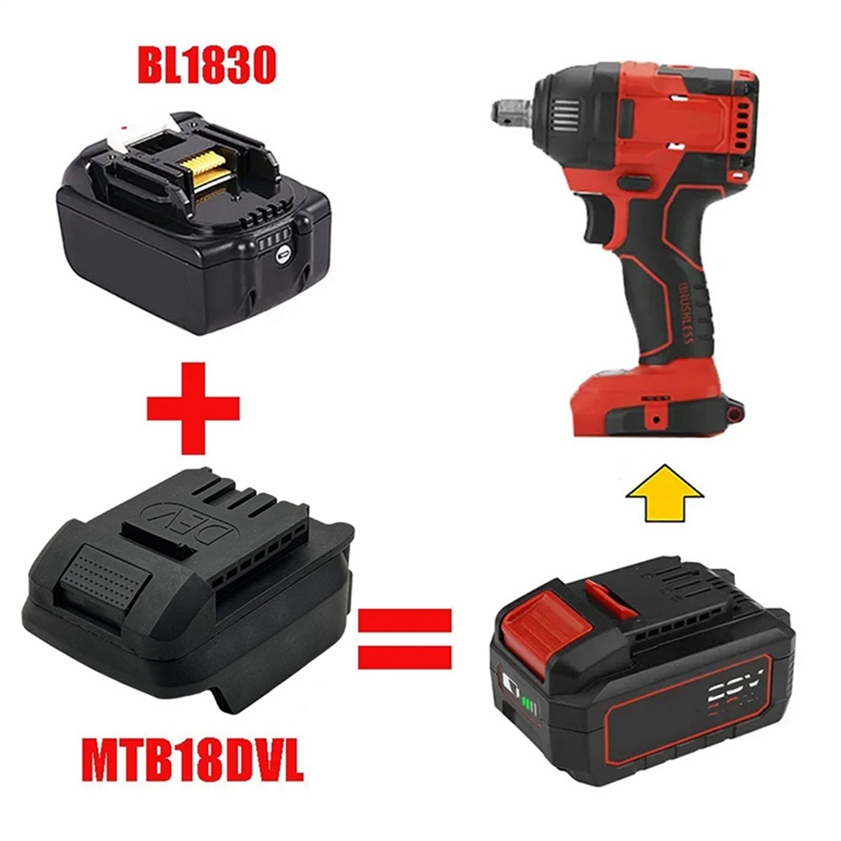 Power Tools Use - A002 MTB18DVL Adapter Converter Can Use