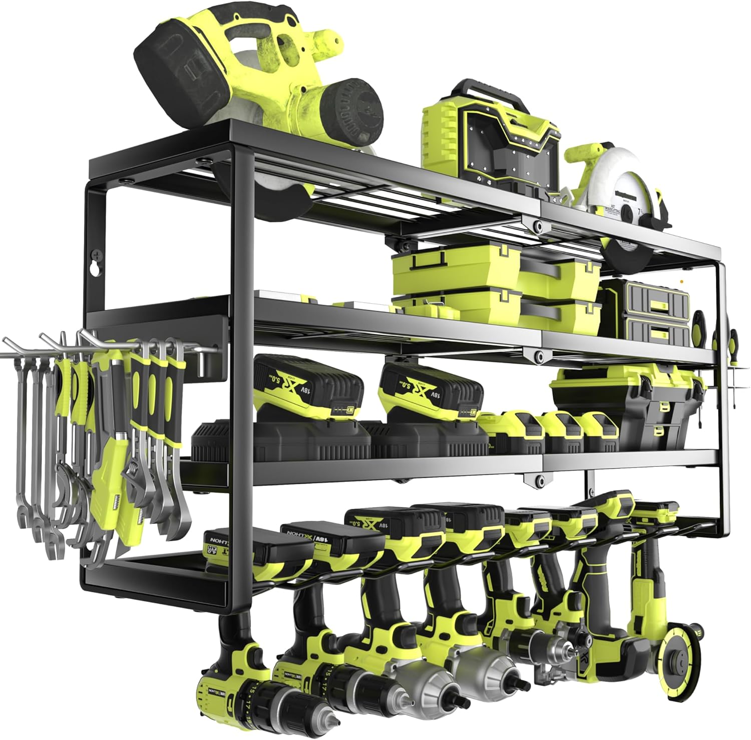 4 Layer Wall Mount Power Tool  - Power Tools Station 评论和价格