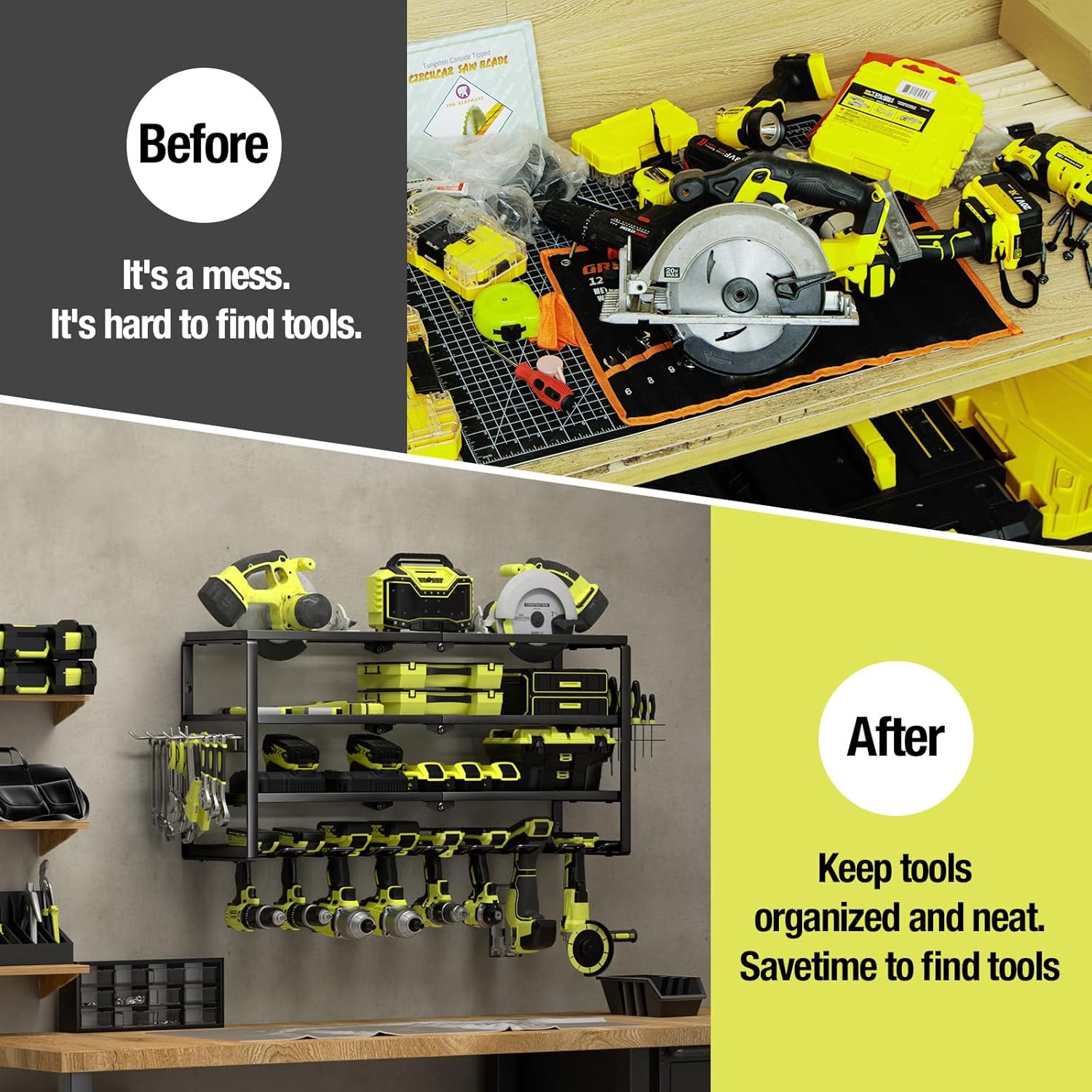 4 Layer Wall Mount Power Tool  - Power Tools Station 评论和价格