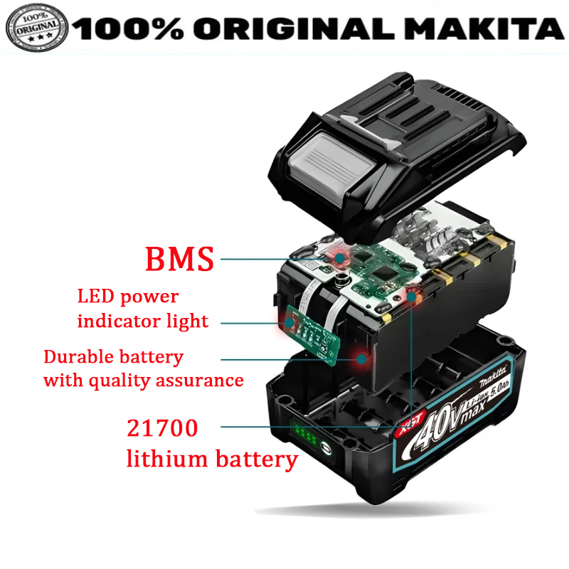 100%Makita 40V Max 5.0Ah Batte - Makita Power Tools Xgt 评论和价格