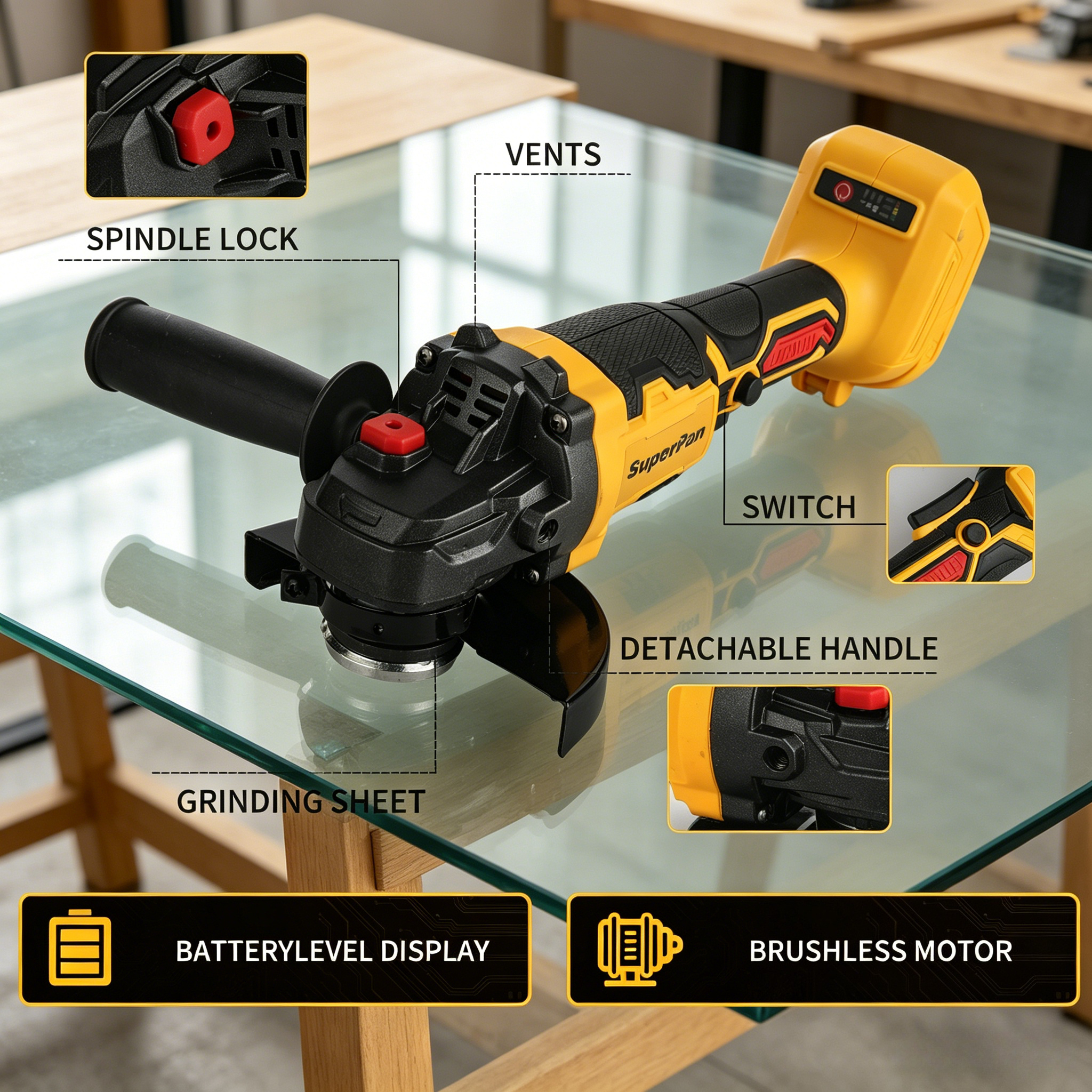 High Speed Angle Grinder, 1000 - Power Tools Dewalt 评论和价格