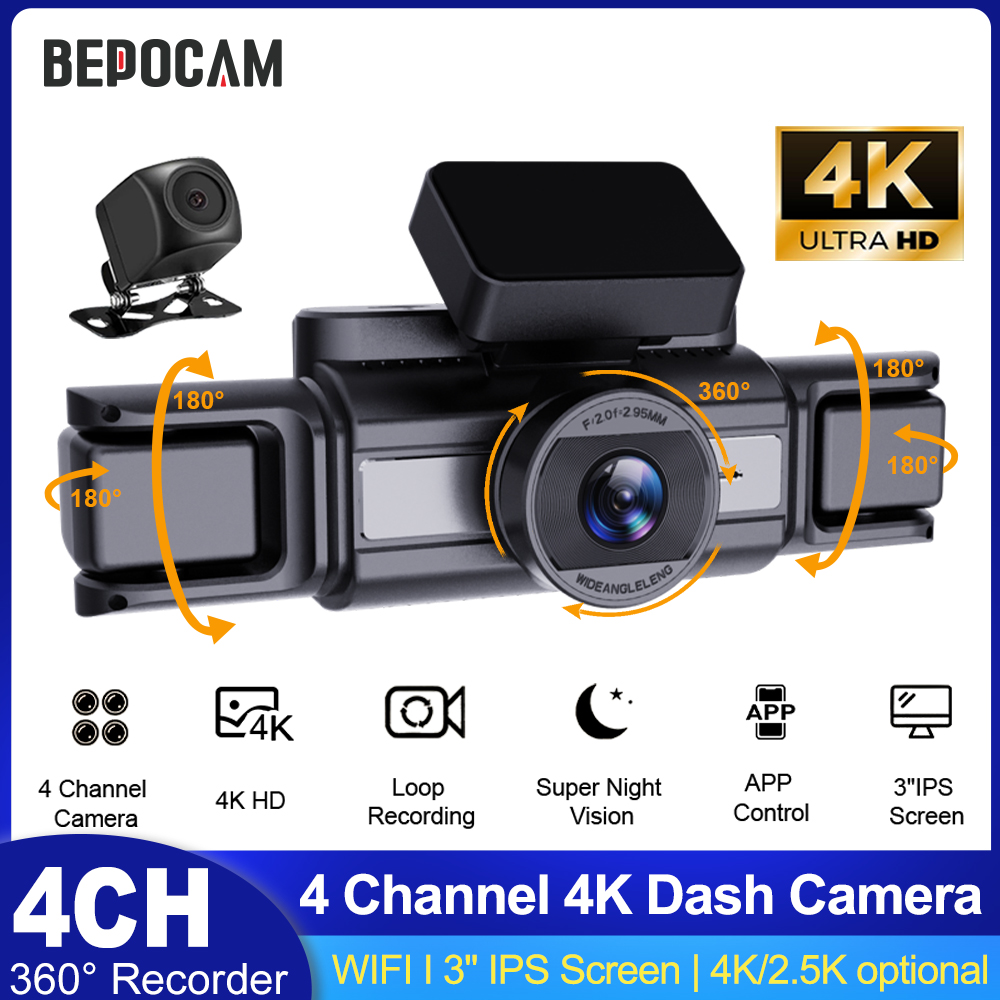 BEPOCAM 4CH 4K Dash Camera for - Power Tools Germany 评论和价格