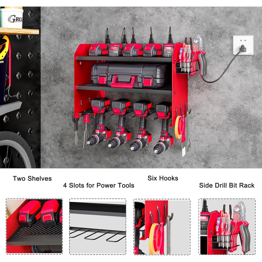 Wall Mount Power Tool Organize - Power Tools Station 评论和价格