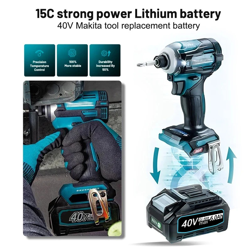 High quality 6.0Ah Li-ion repl - Makita Power Tools Xgt 评论和价格