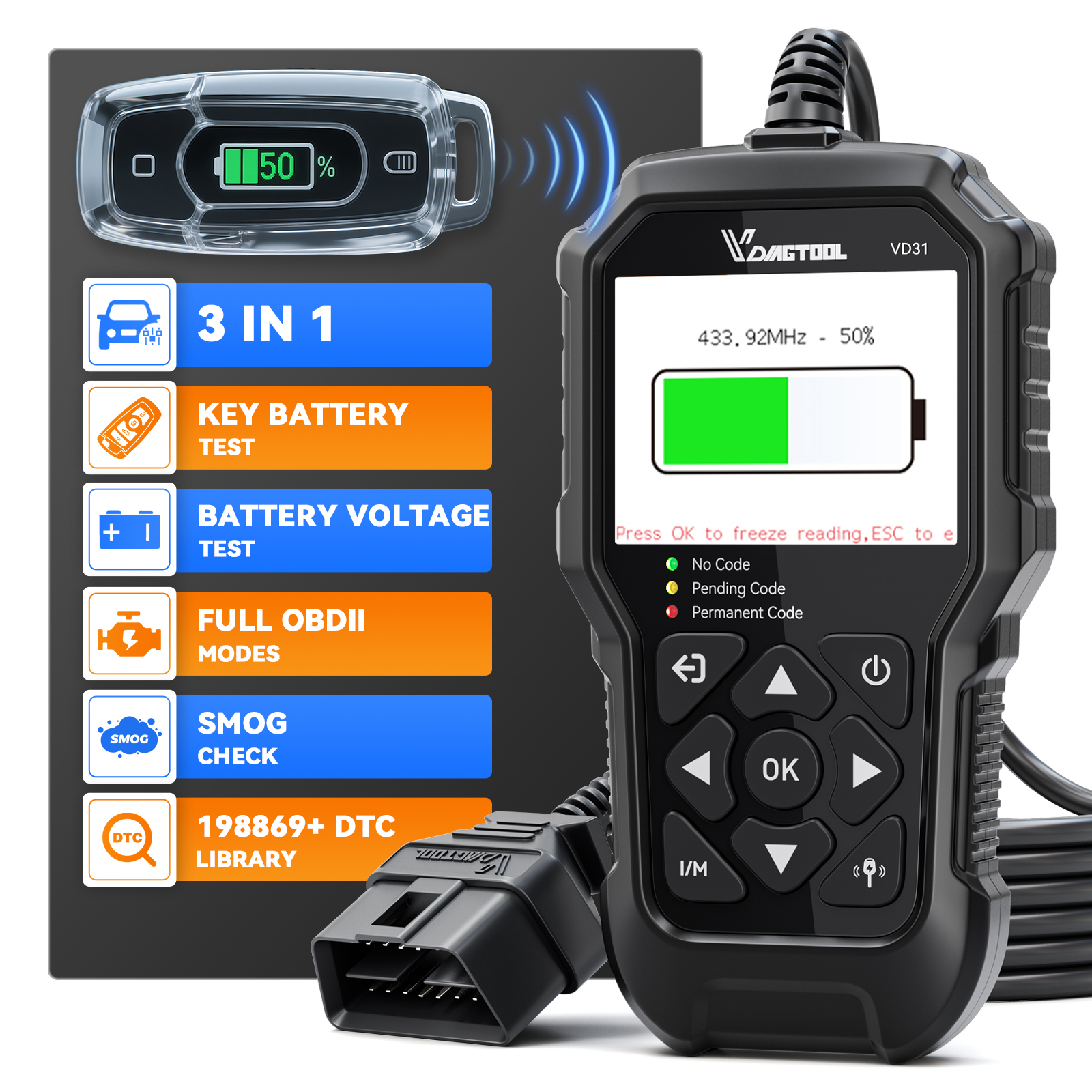 VDIAGTOOL VD31 Powerful 3-in-1 - Health Power Tools 评论和价格