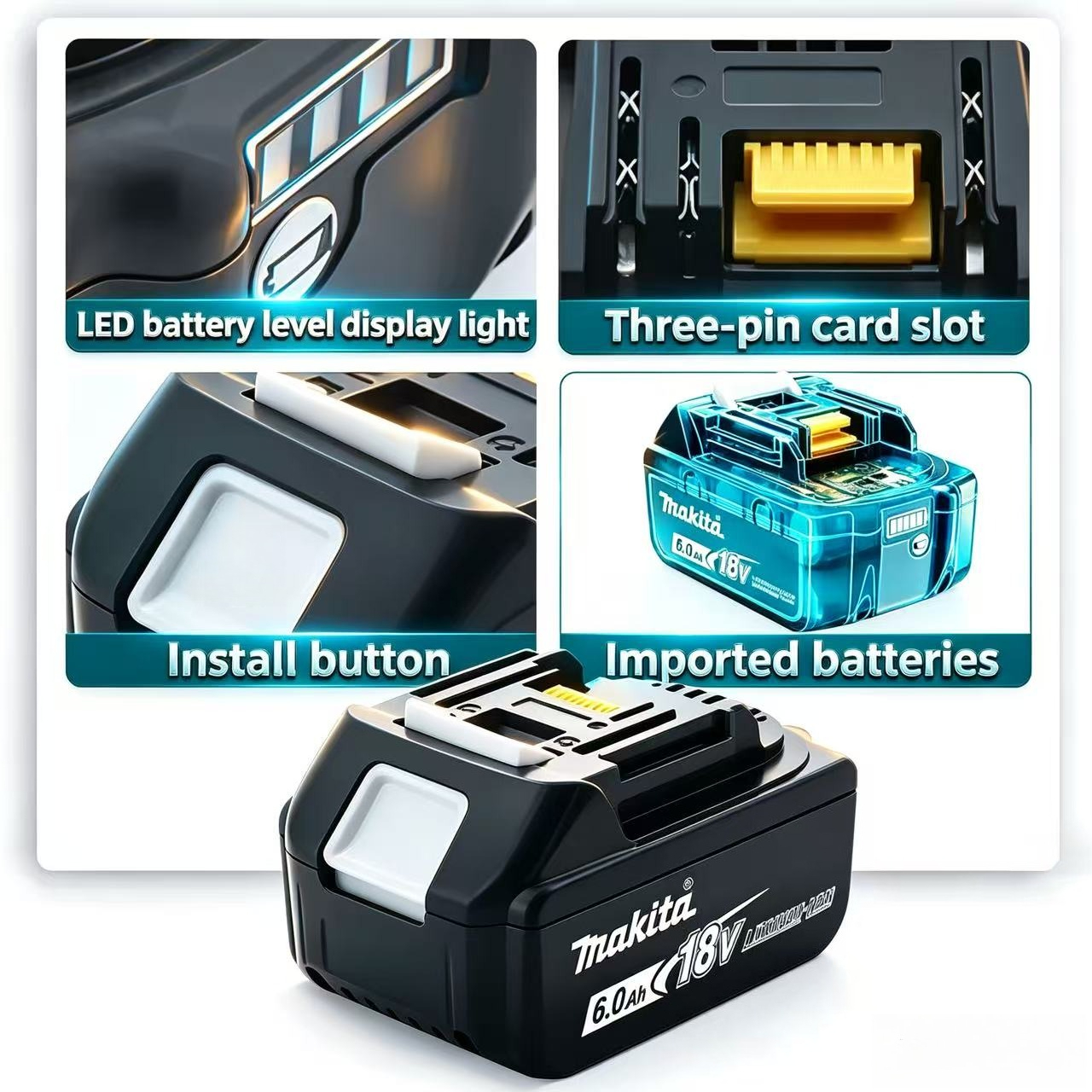 Genuine Makita 18V 6.0Ah Makit - Makita Power Tools Xgt 评论和价格