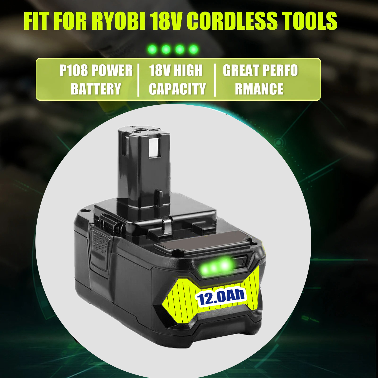 For RYOBI 18V P108 Battery One - Power Tools Ryobi 评论和价格