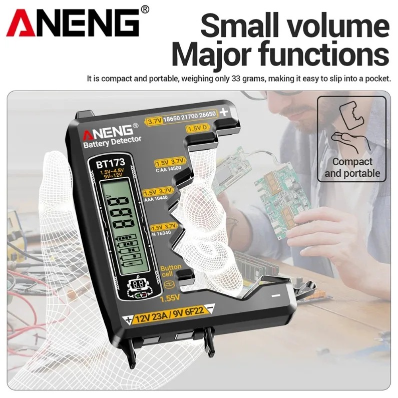 ANENG BT-173 18650 Power Analy - Health Power Tools 评论和价格