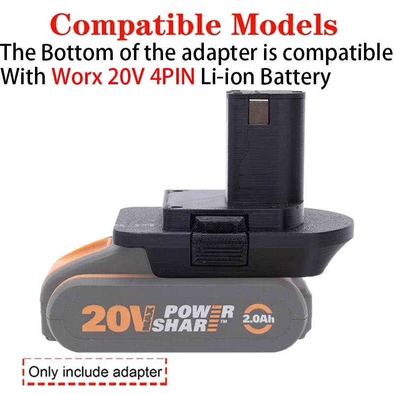 Adapter for Worx 20V 4PIN  Li- - Power Tools Ryobi 评论和价格