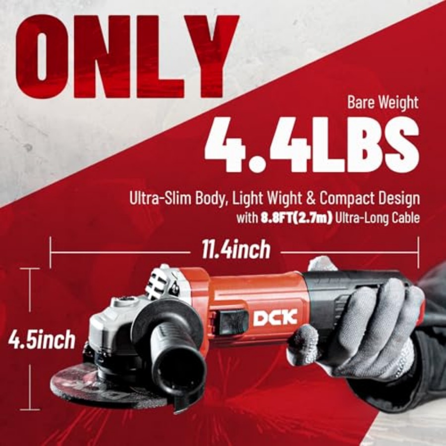 9.0 Amp Angle Grinder 4-1/2 In - Power Tools Safety 评论和价格