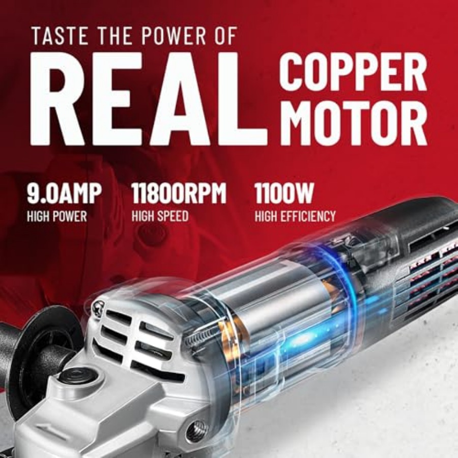 9.0 Amp Angle Grinder 4-1/2 In - Power Tools Safety 评论和价格