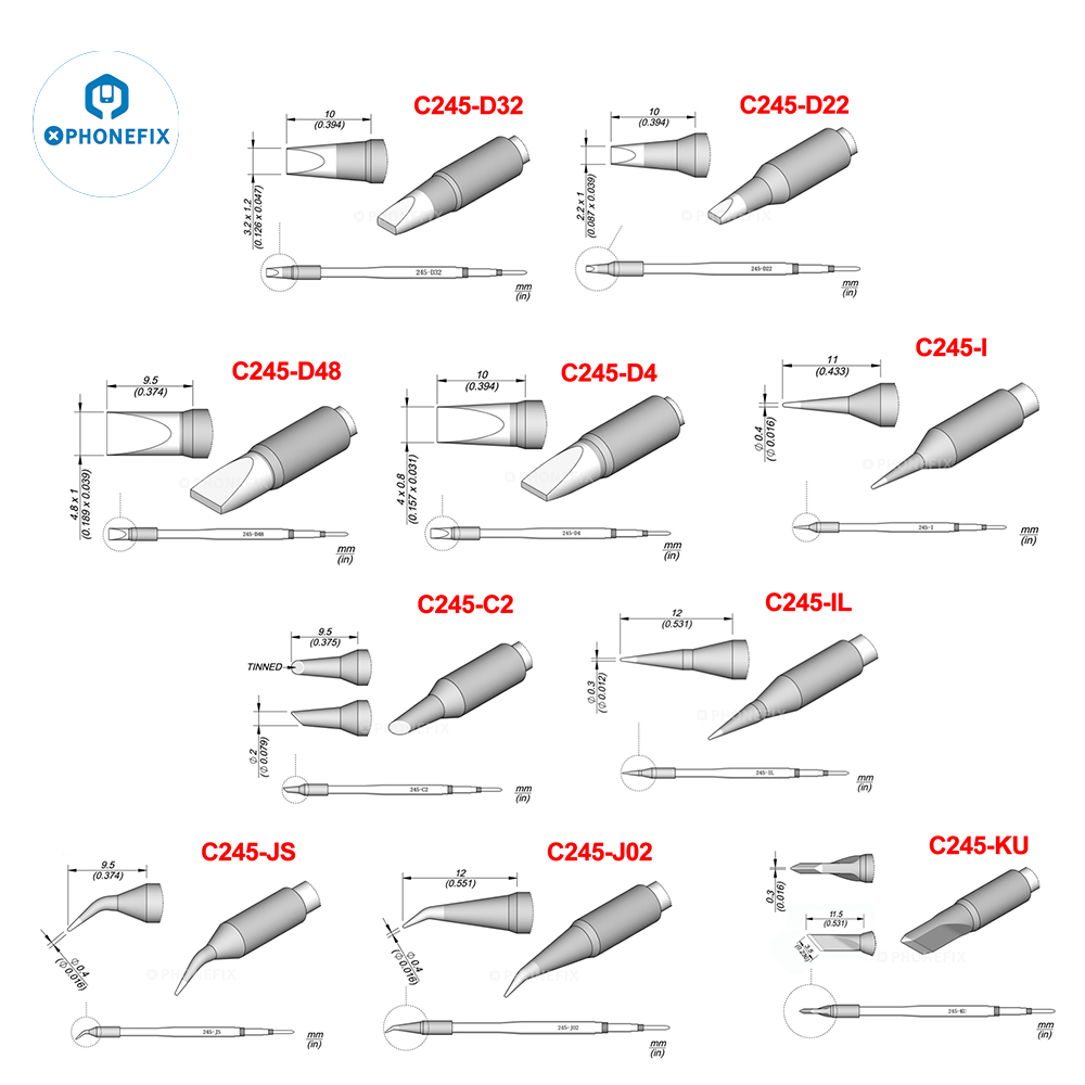 OEM C245 C470 Series Tips C245 - Power Tools Station 评论和价格
