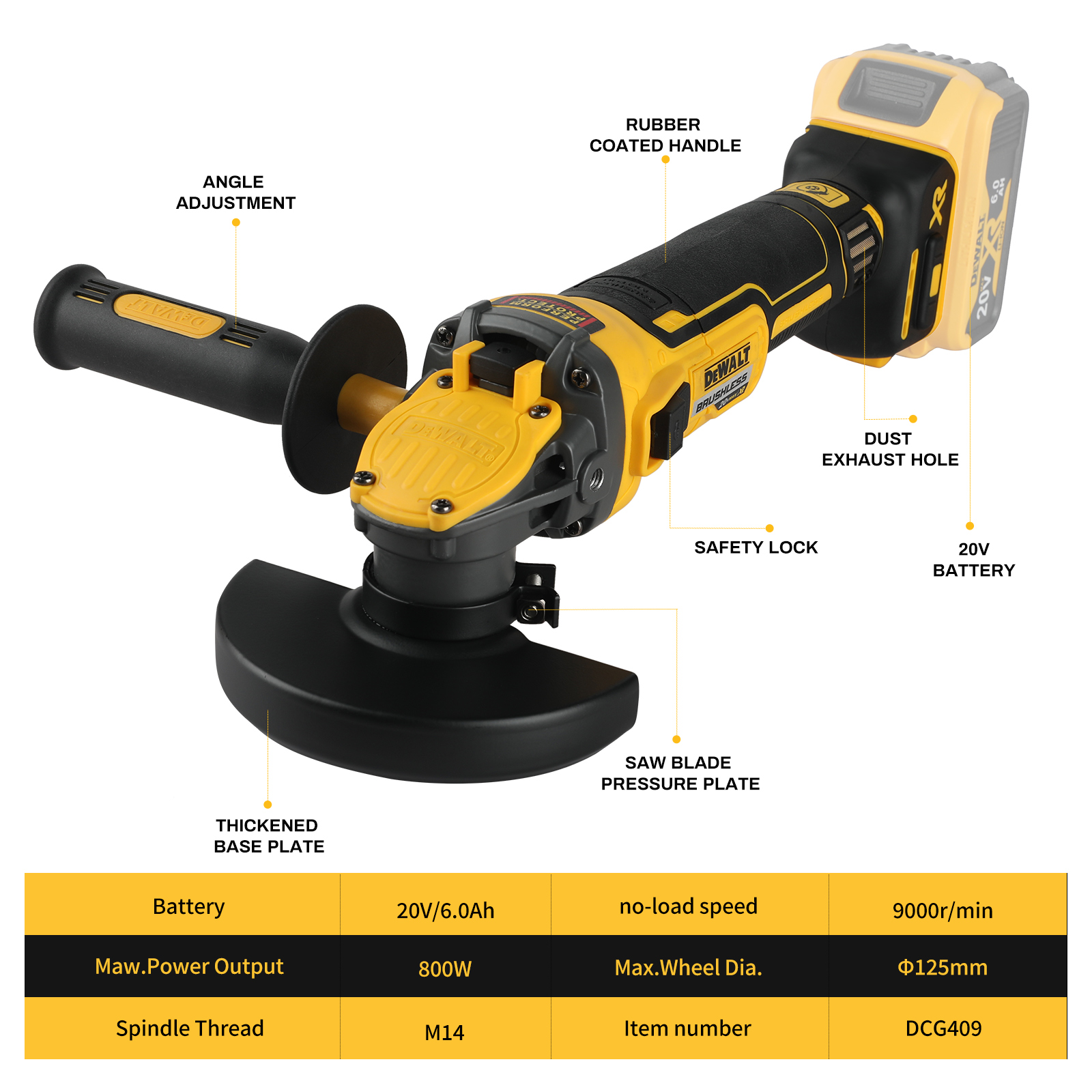 DEWALT Angle Grinder DCG409 20 - Power Tools Dewalt 评论和价格
