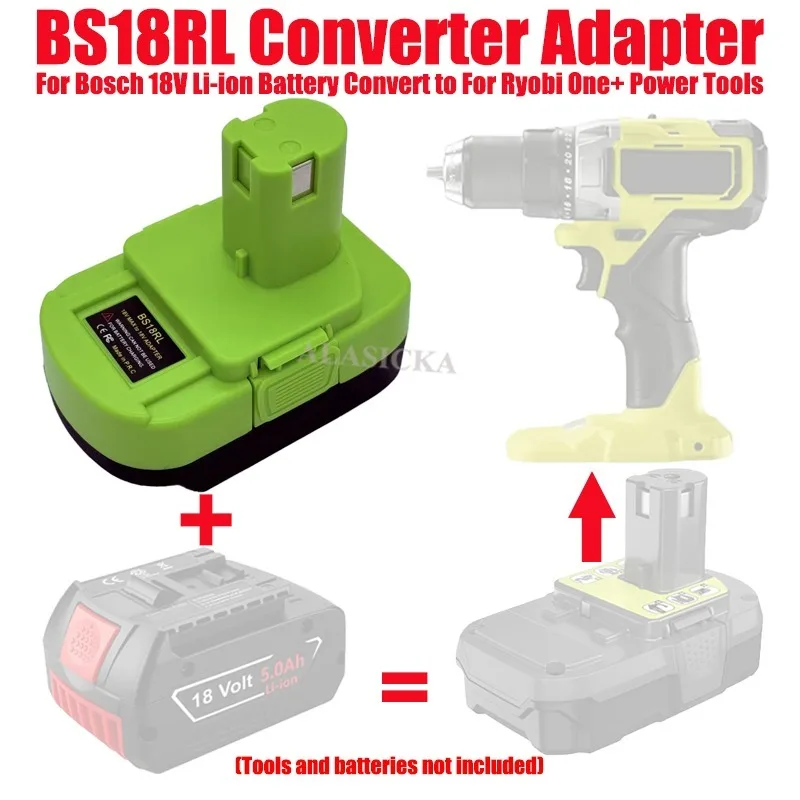 BS18RL Battery Adapter Convert - Power Tools Ryobi 评论和价格